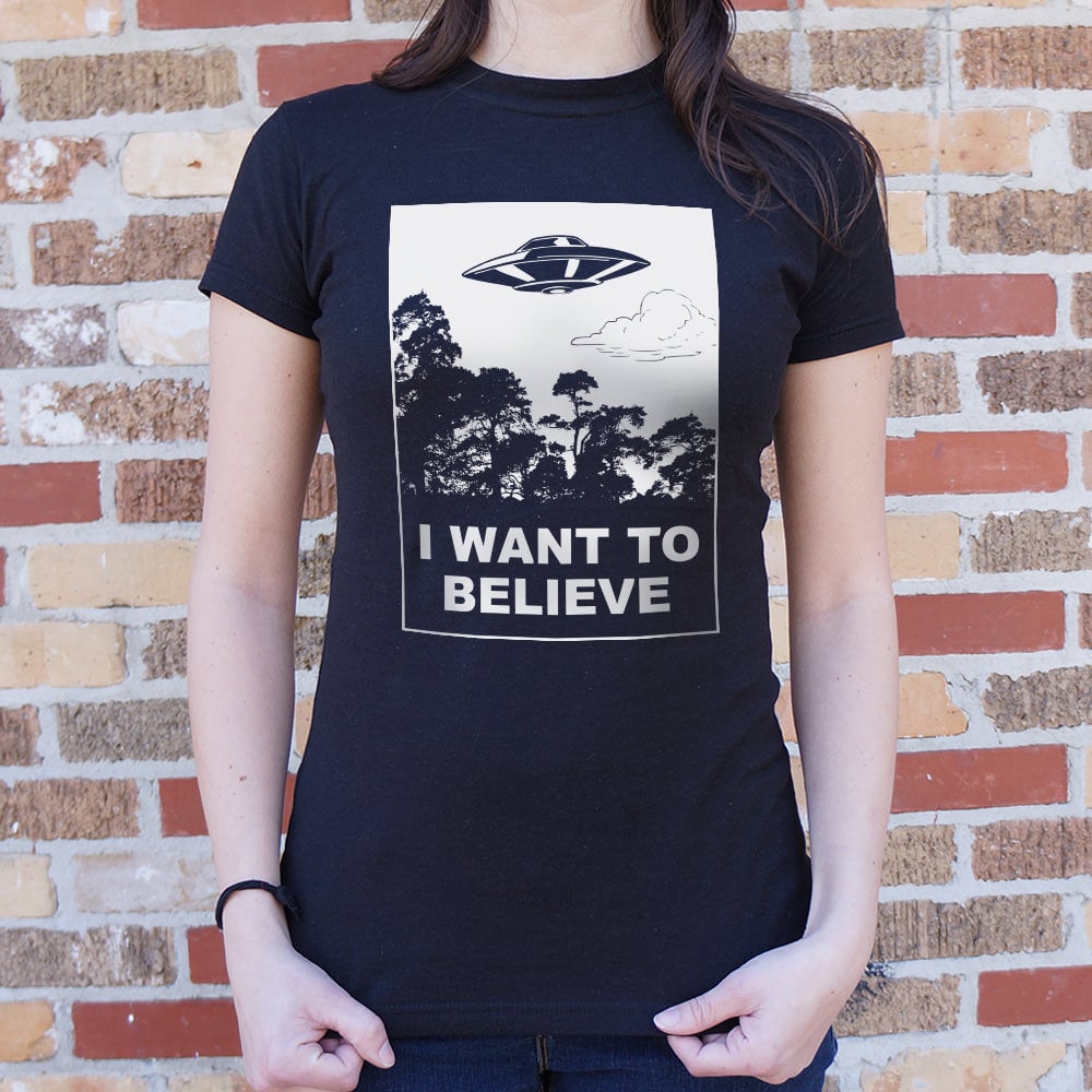 I Want To Believe UFO Flying Over Forest