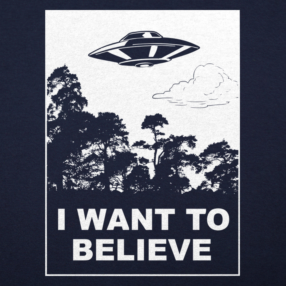 I Want To Believe UFO Flying Over Forest