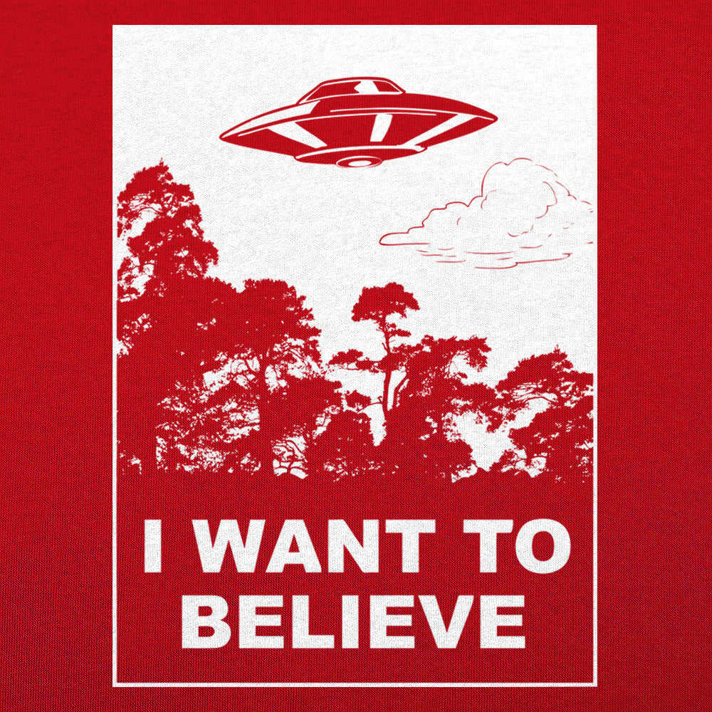 I Want To Believe UFO Flying Over Forest