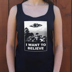 I Want To Believe UFO Flying Over Forest