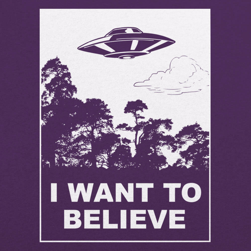 I Want To Believe UFO Flying Over Forest