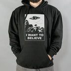 I Want To Believe UFO Flying Over Forest