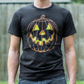 Jack O' Lantern Glowing Carved Pumpkin Face