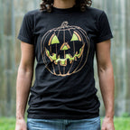 Jack O' Lantern Glowing Carved Pumpkin Face