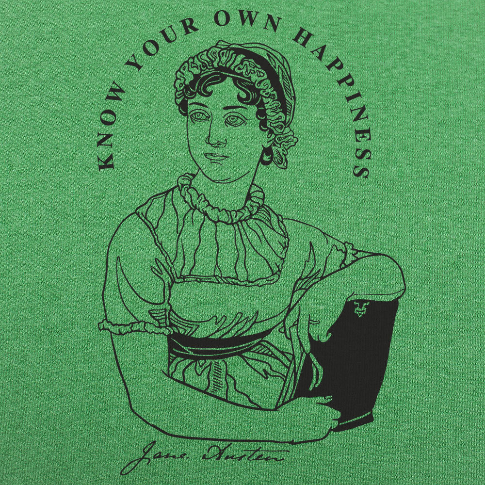 Know Your Own Happiness. Jane Austen Quote Portrait