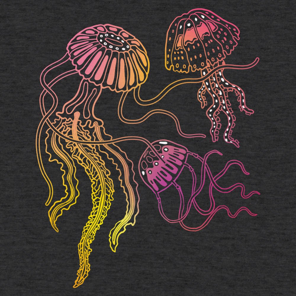 Jellyfish Trio Full Color Jellyfish Illustration