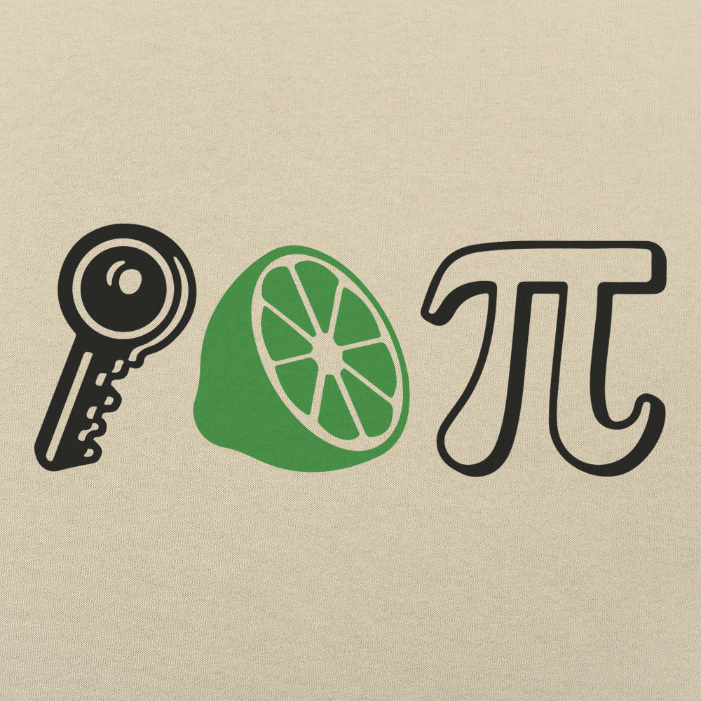 Key Lime Pi Rebus with Key. Lime and Pi Symbol