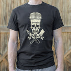 Kiss the Cook Skull with Chef Hat