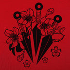 Kunai Blades with Cherry Blossoms