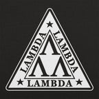 Lambda Lambda Lambda Nerd Fraternity Triangle Crest