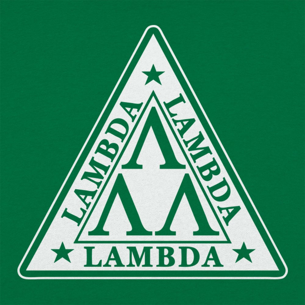 Lambda Lambda Lambda Nerd Fraternity Triangle Crest