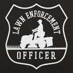 Lawn Enforcement Officer Badge with Riding Mower