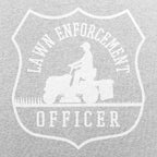 Lawn Enforcement Officer Badge with Riding Mower