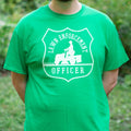 Lawn Enforcement Officer Badge with Riding Mower