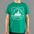 Lawn Enforcement Officer Badge with Riding Mower