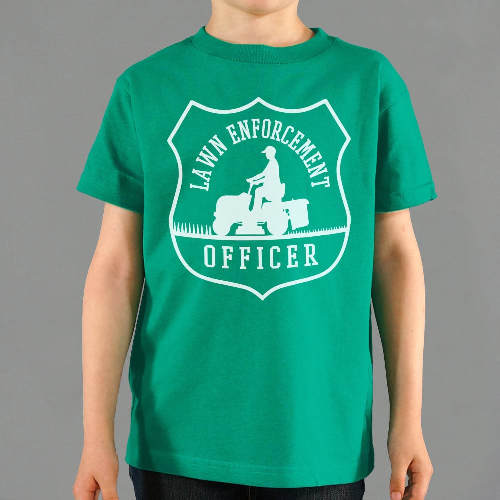 Lawn Enforcement Officer Badge with Riding Mower