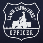 Lawn Enforcement Officer Badge with Riding Mower