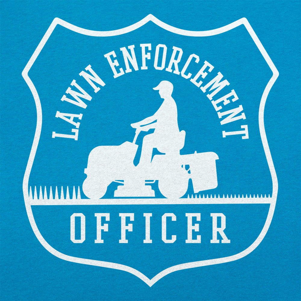 Lawn Enforcement Officer Badge with Riding Mower