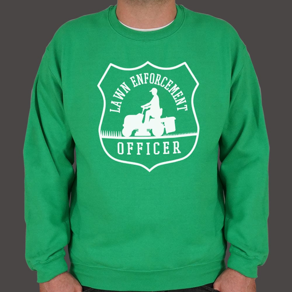 Lawn Enforcement Officer Badge with Riding Mower