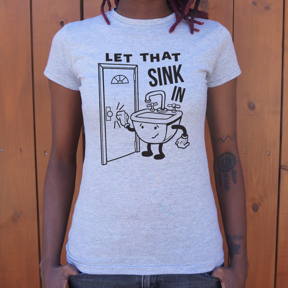 Let That Sink In Cartoon Sink Knocking on Door