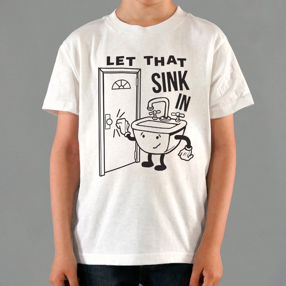 Let That Sink In Cartoon Sink Knocking on Door