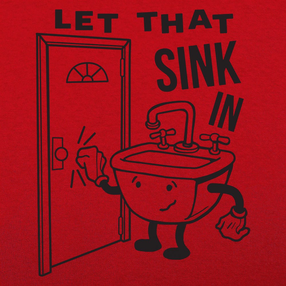 Let That Sink In Cartoon Sink Knocking on Door