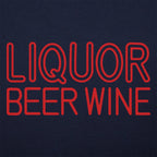 Liquor Beer Wine Neon Bar Sign
