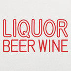 Liquor Beer Wine Neon Bar Sign