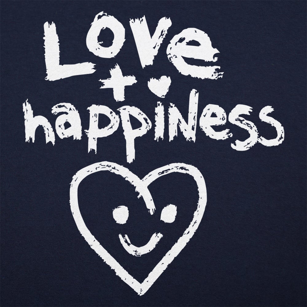 Love Plus Happiness Equals Smiling Heart