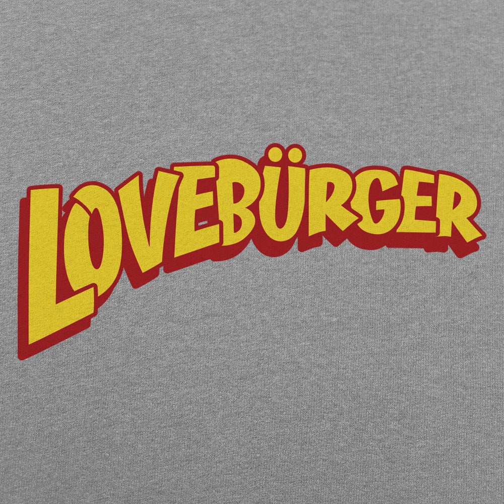 Loveburger Retro 90s Band Logo