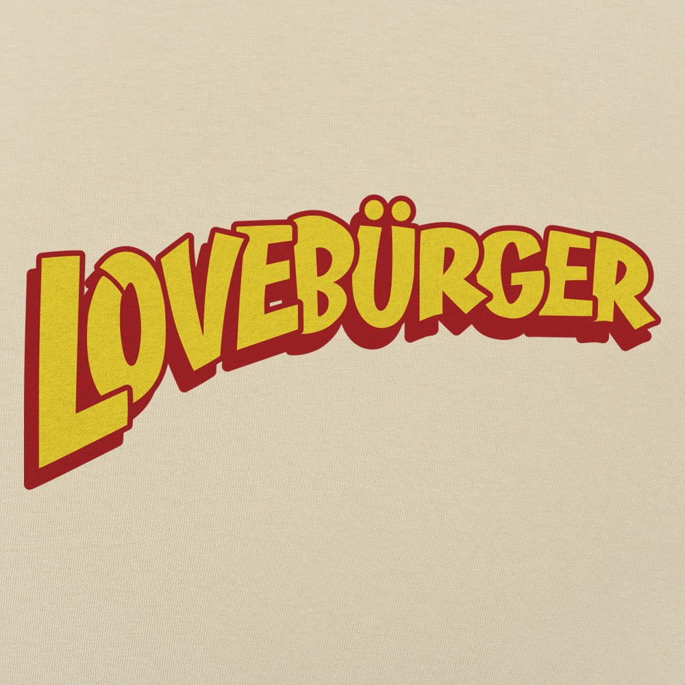 Loveburger Retro 90s Band Logo