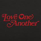 Love One Another Retro Heart Typography