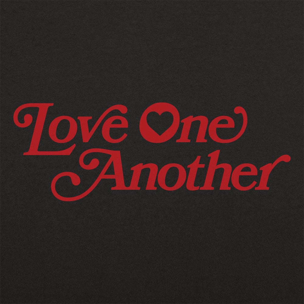 Love One Another Retro Heart Typography