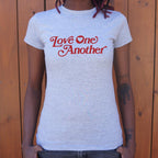 Love One Another Retro Heart Typography