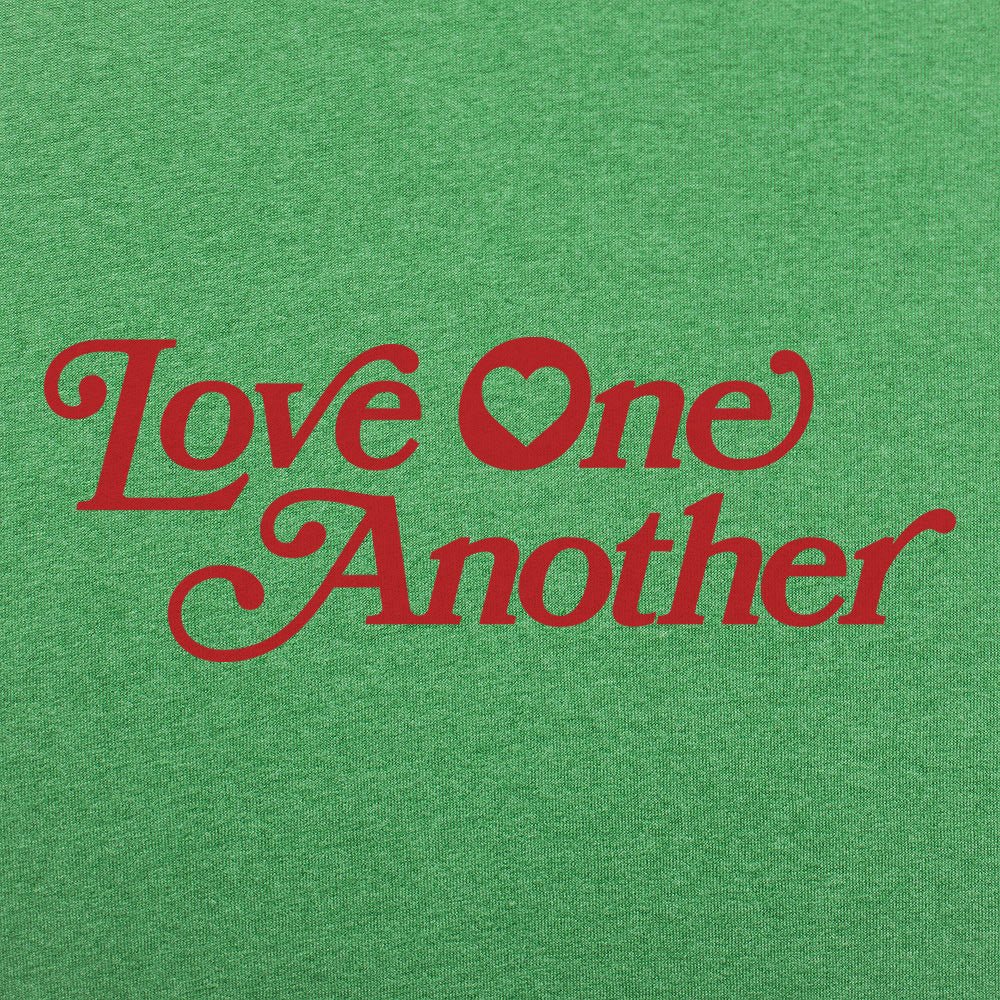 Love One Another Retro Heart Typography