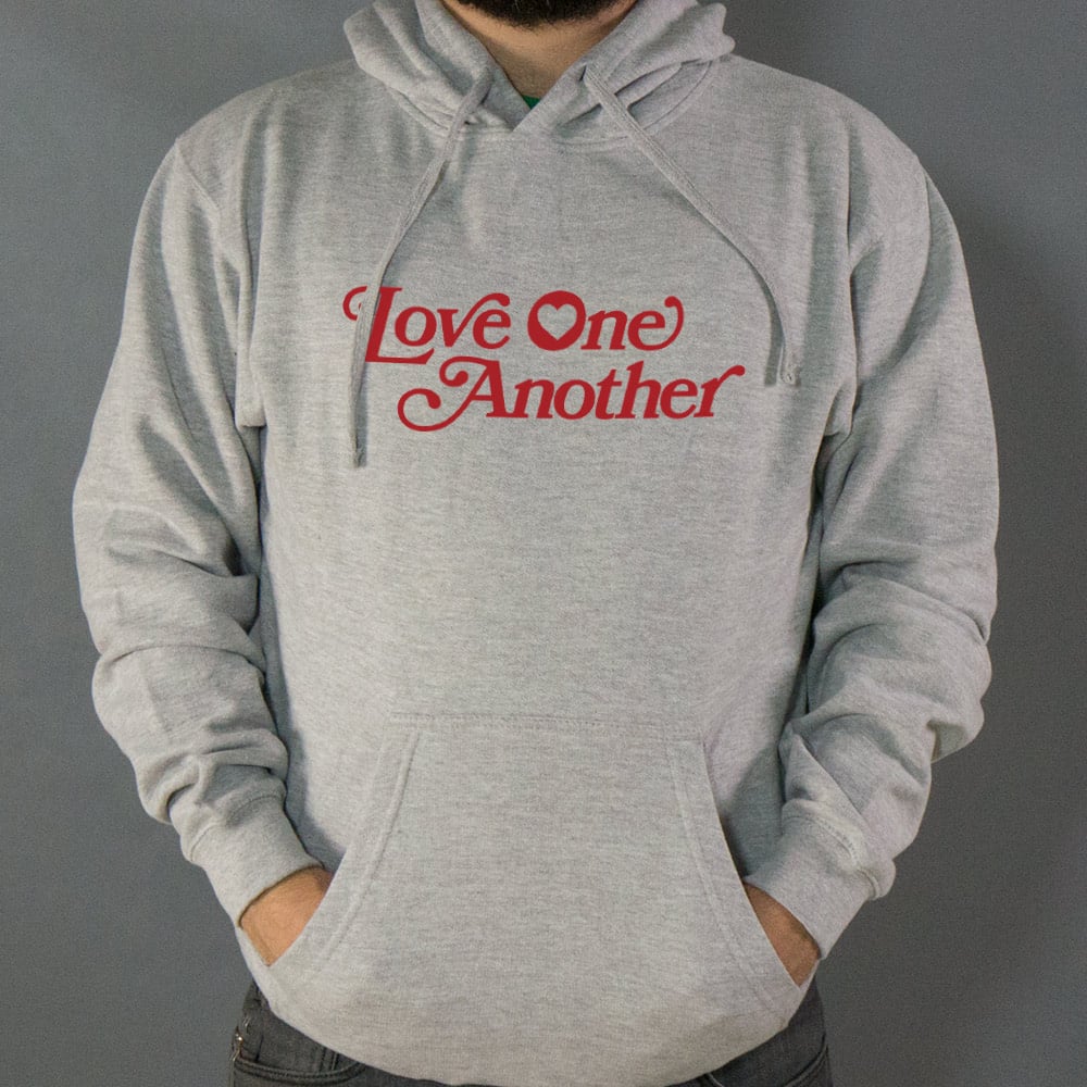 Love One Another Retro Heart Typography