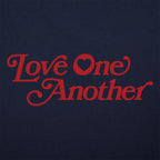 Love One Another Retro Heart Typography