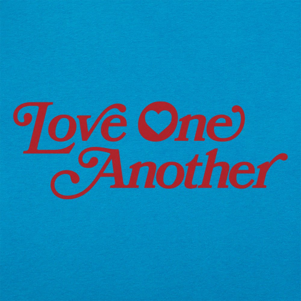 Love One Another Retro Heart Typography
