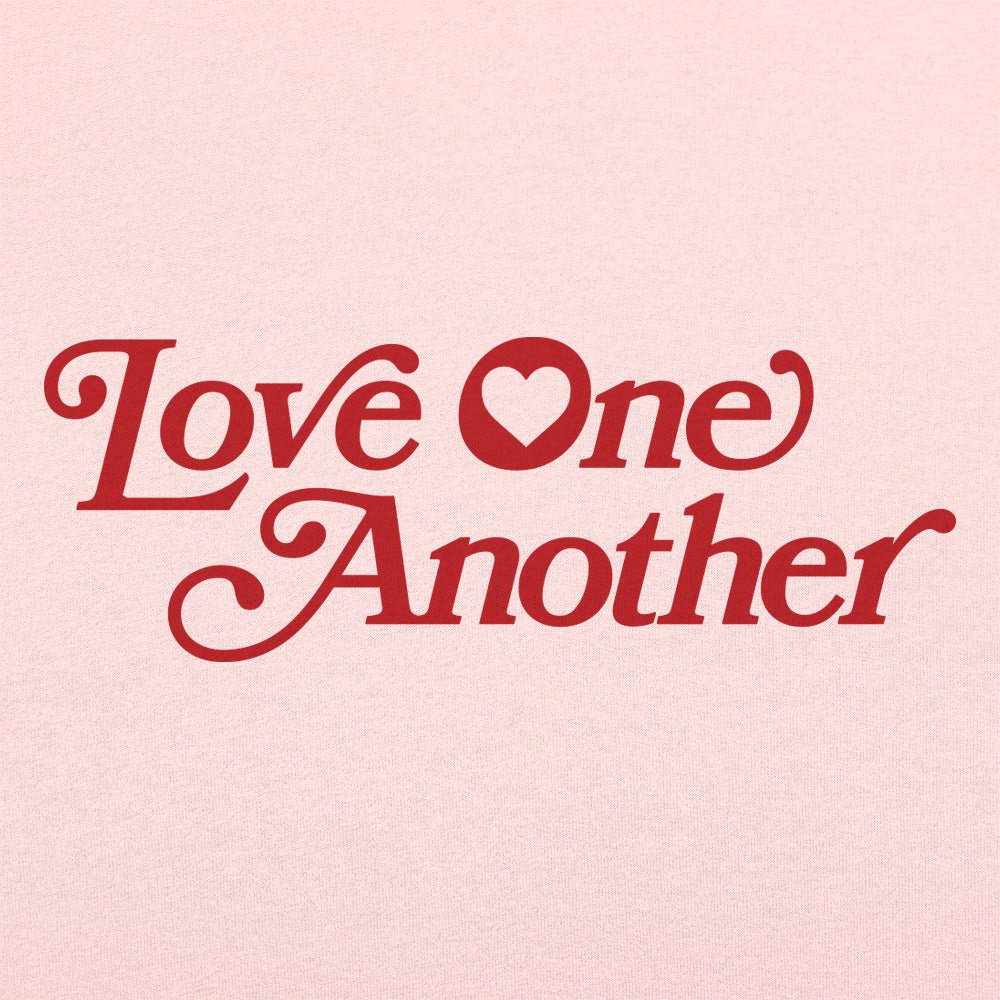 Love One Another Retro Heart Typography
