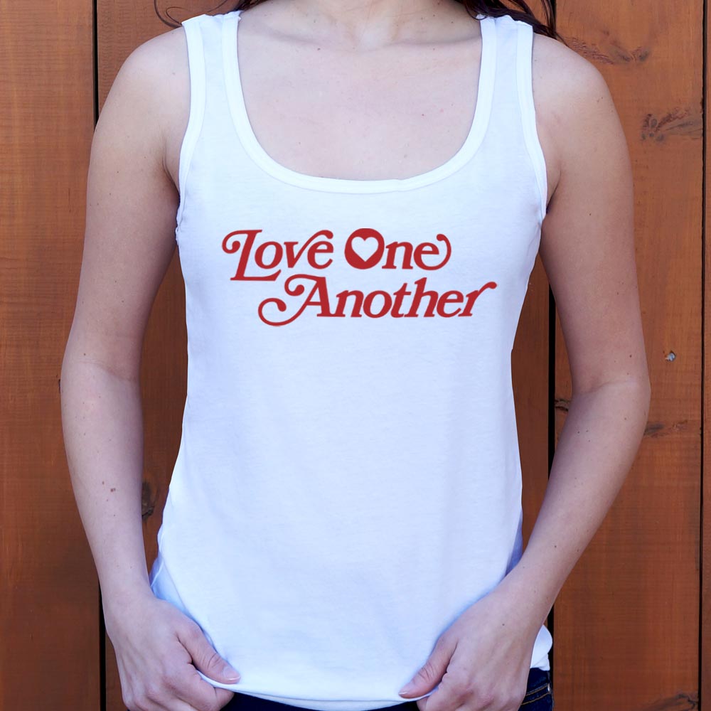 Love One Another Retro Heart Typography