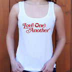 Love One Another Retro Heart Typography