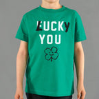 Lucky You Four Leaf Clover St Patrick's Day Design