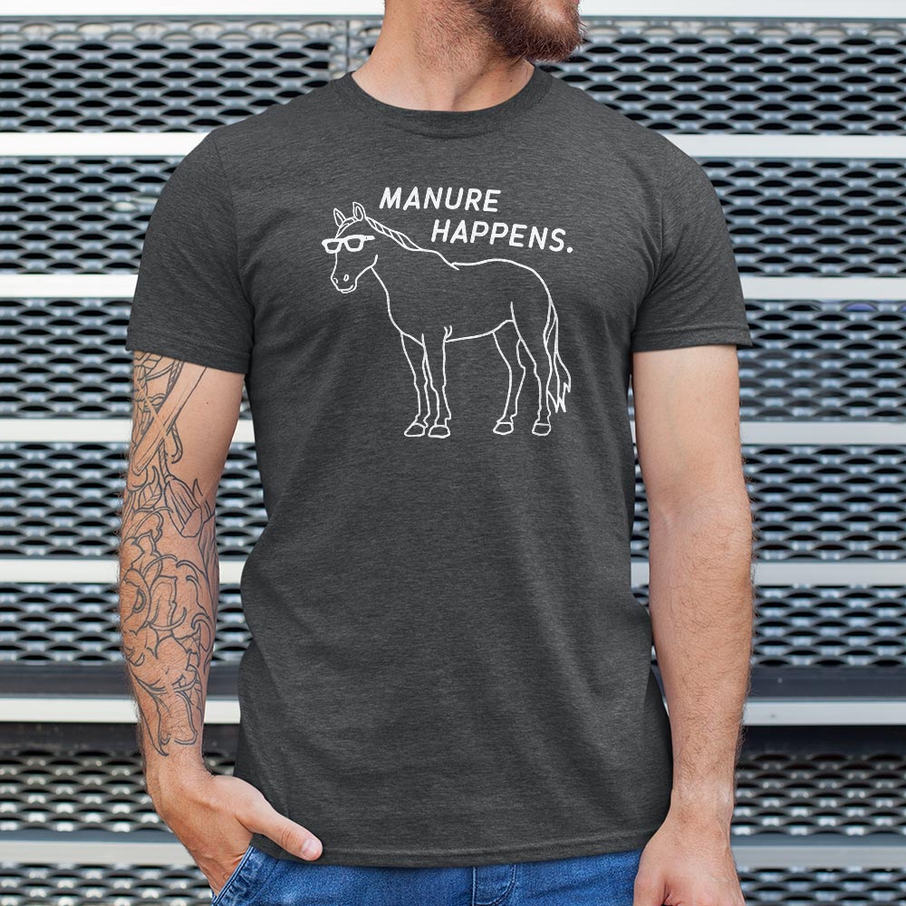 Manure Happens Cool Horse Wearing Sunglasses