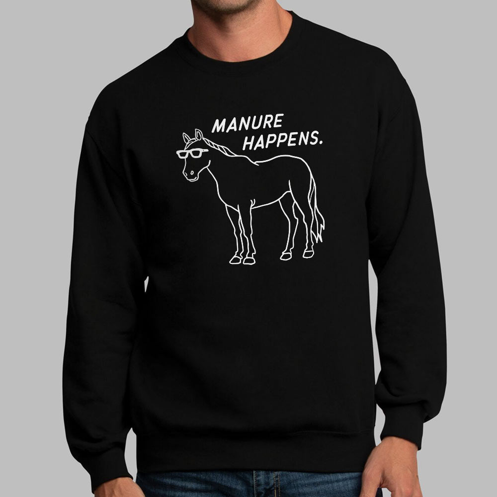 Manure Happens Cool Horse Wearing Sunglasses