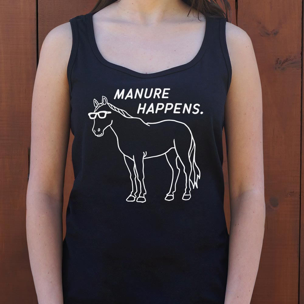 Manure Happens Cool Horse Wearing Sunglasses