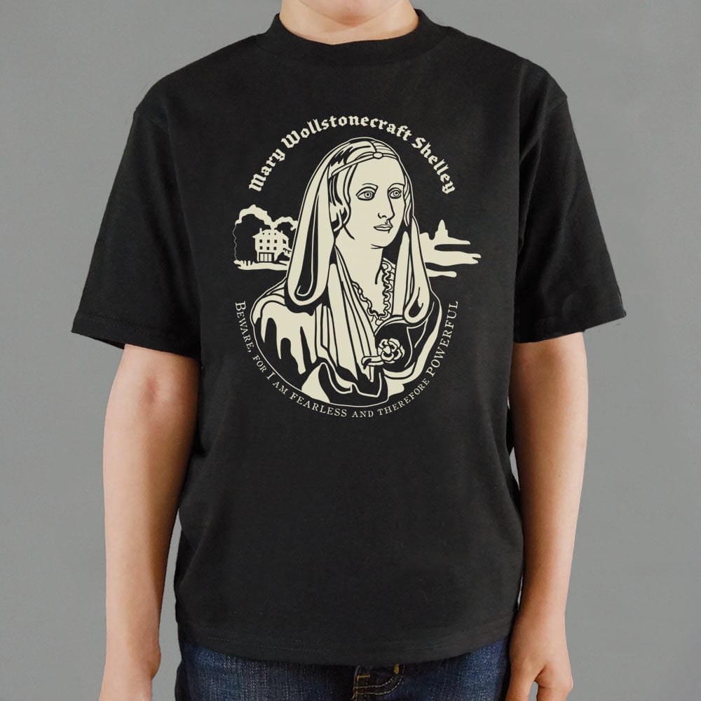 Mary Shelley Fearless and Powerful Quote Portrait