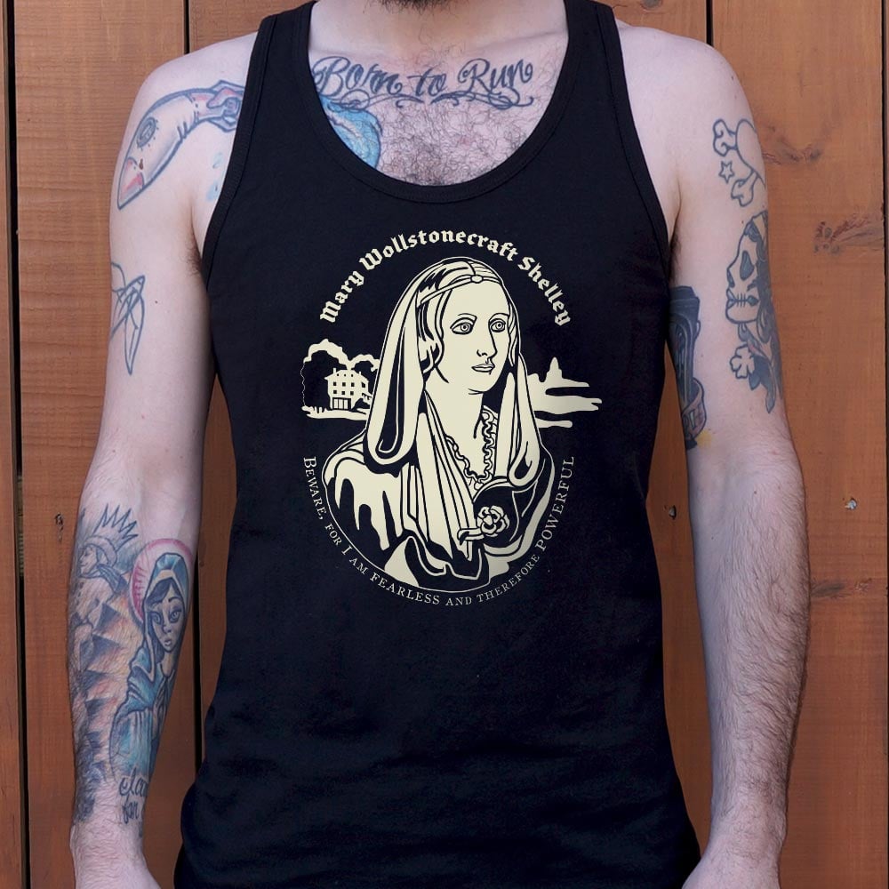 Mary Shelley Fearless and Powerful Quote Portrait