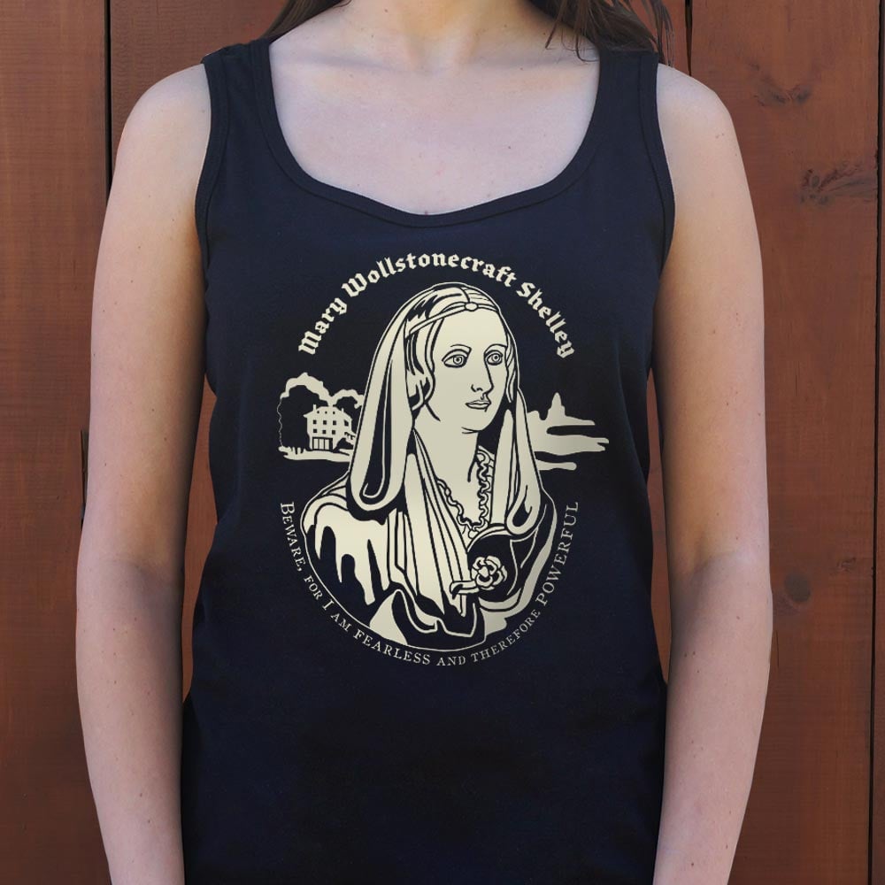 Mary Shelley Fearless and Powerful Quote Portrait