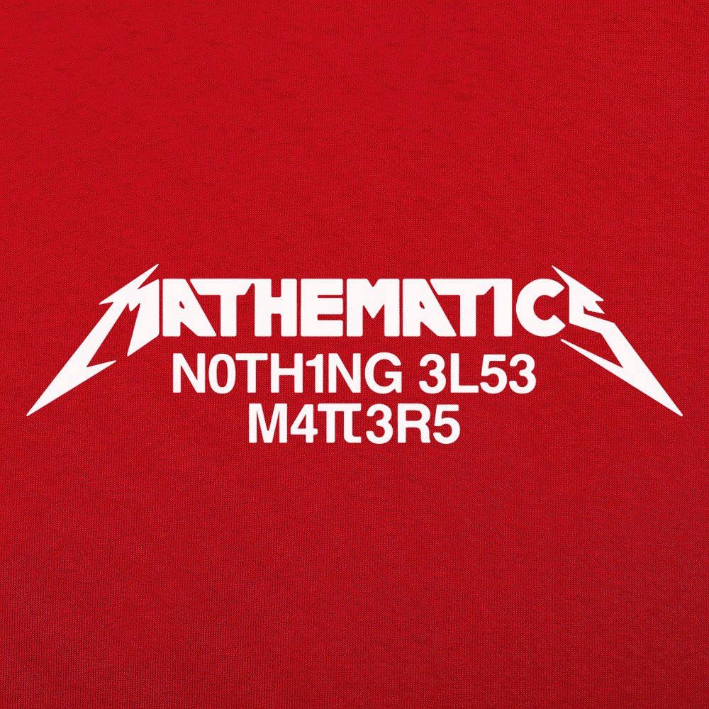 Mathematics Matters Heavy Metal Band Pun