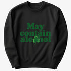 May Contain Alcohol Shamrock St Patrick's Day Design